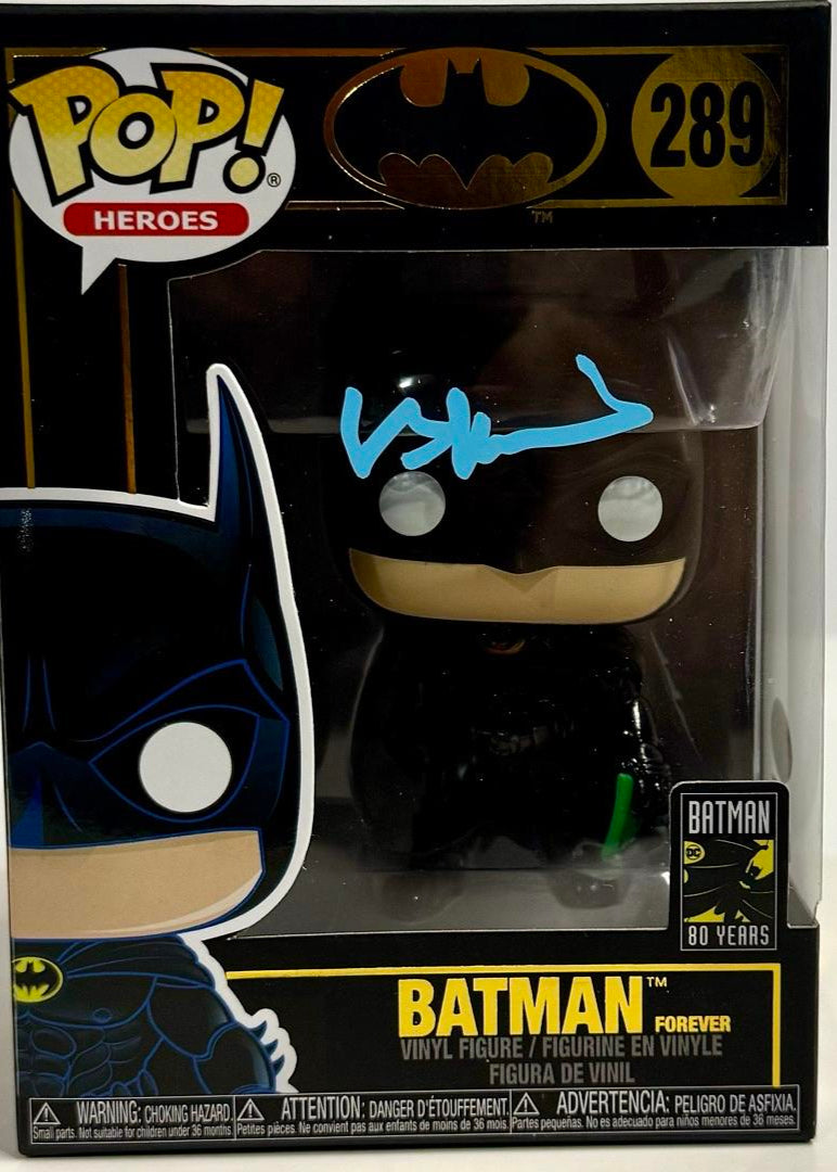 Val Kilmer Signed Funko Pop #289 Batman 80 Years - JSA COA